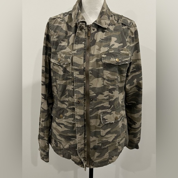 Mudd Distressed Camp Jacket - Picture 3 of 6